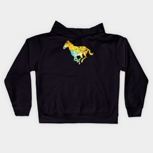 Cool horse horses colorful animal TShirt Kids Hoodie